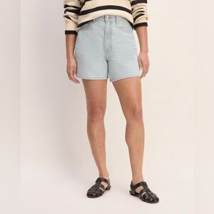Everlane The A-Line Denim Short - 26 Spring Blue